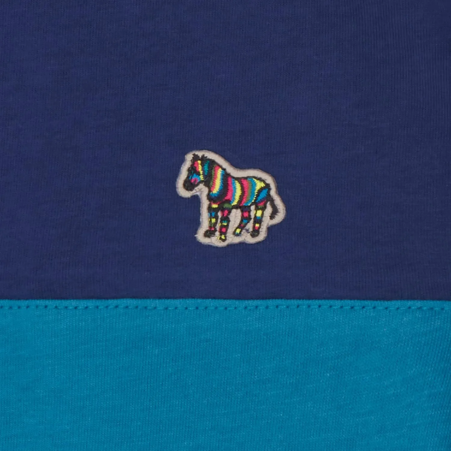 Paul Smith Men's Block Panel Long Sleeve Zebra Shirt