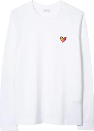 Paul Smith Ps Womens Swirl Heart Printed Tshirt
