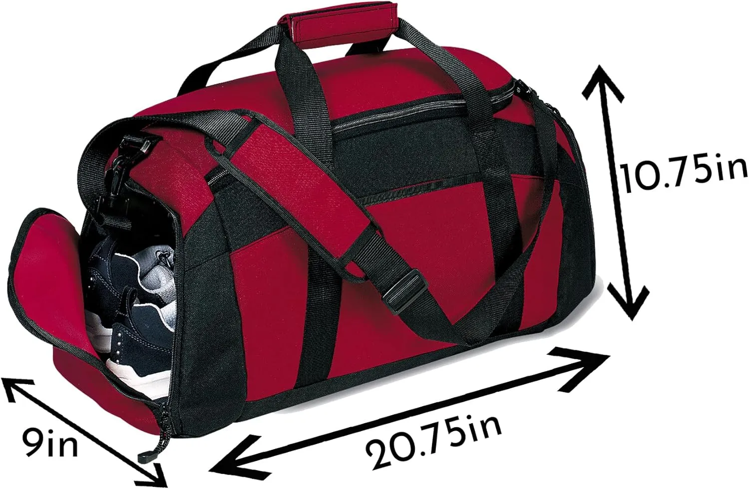 Personalized Sports Duffle Bag with Shoe Compartment (Wrestling, Gold)