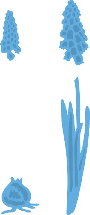 Pessoa Creatables Tiny's Grape Hyacinths Die, Blue