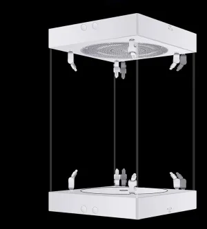 Phicen 1/6 Action Figure Display Box LED Spotlight with Rotating Base (Black, Internal Height 20CM)