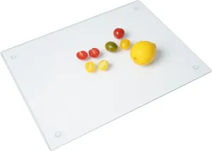 Phore Tempered Glass Cutting Board for Kitchen, Clear Cutting Board for Countertop, Dishwasher Safe, Scratch Resistant, Heat Resistant, Shatter Resistant (18"x24", Clear)