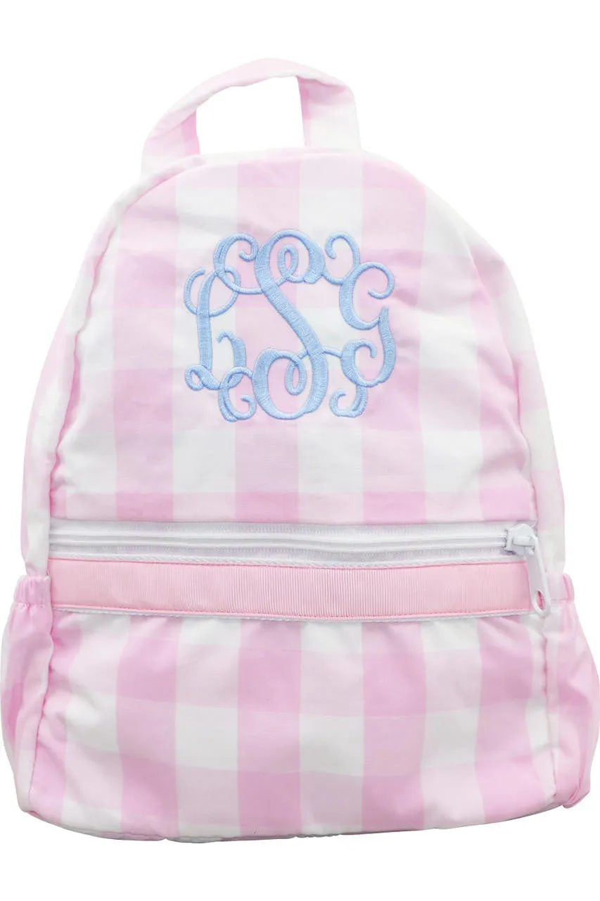 Pink Check Backpack