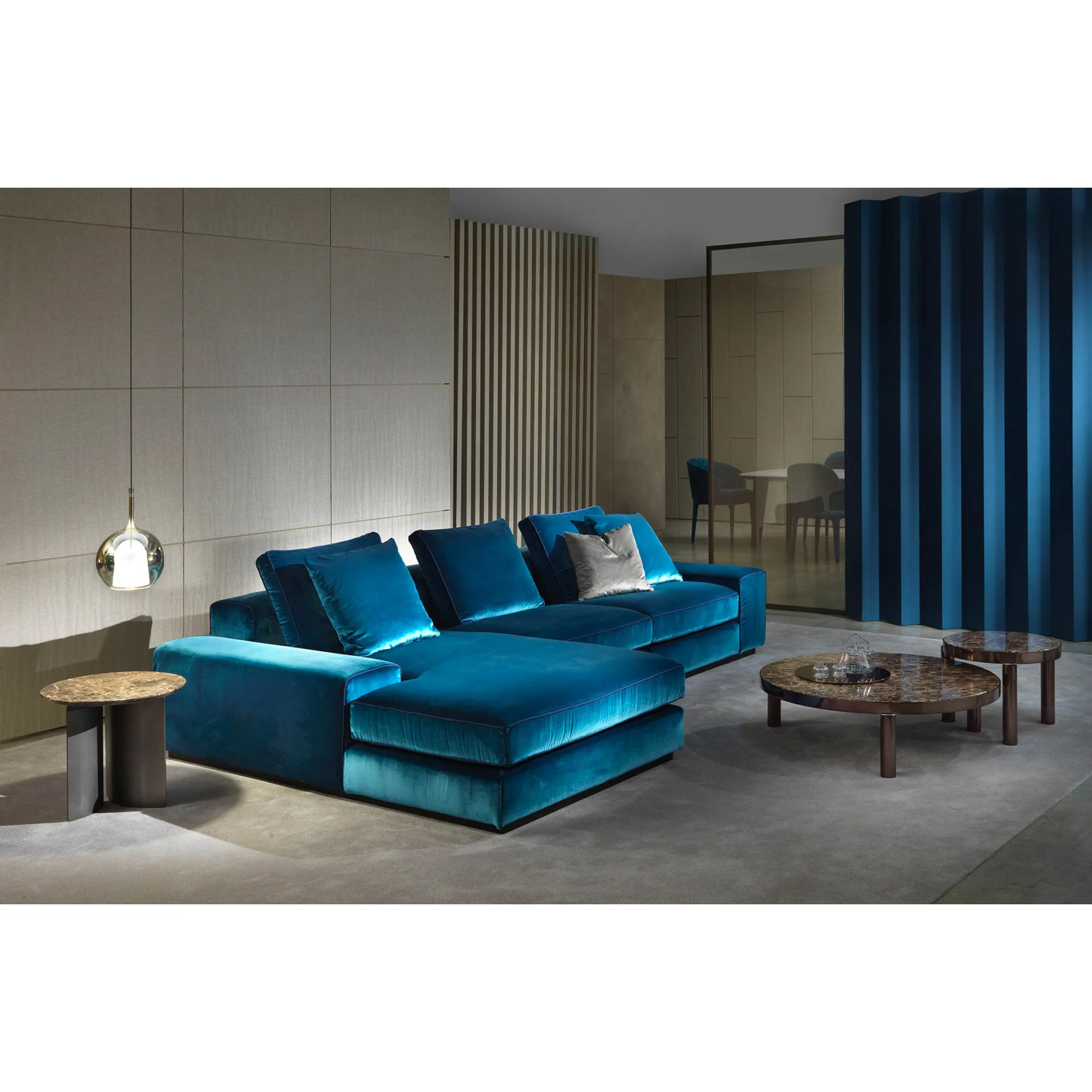 Piped Square Modern Cushion | Marelli Alexander