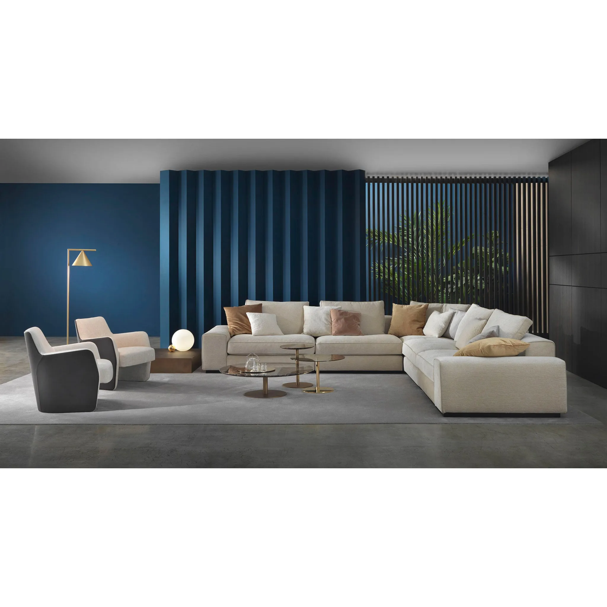 Piped Square Modern Cushion | Marelli Alexander