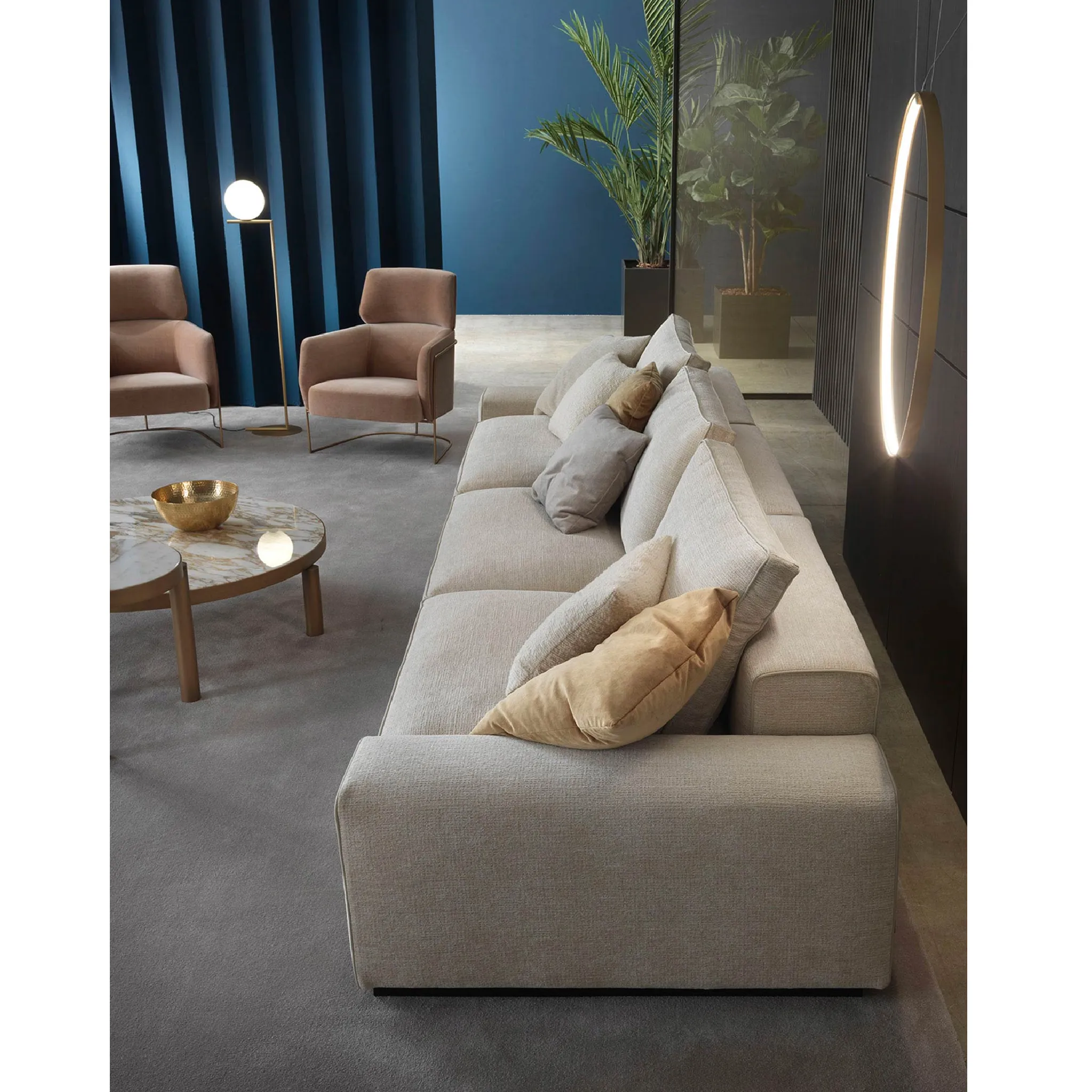 Piped Square Modern Cushion | Marelli Alexander