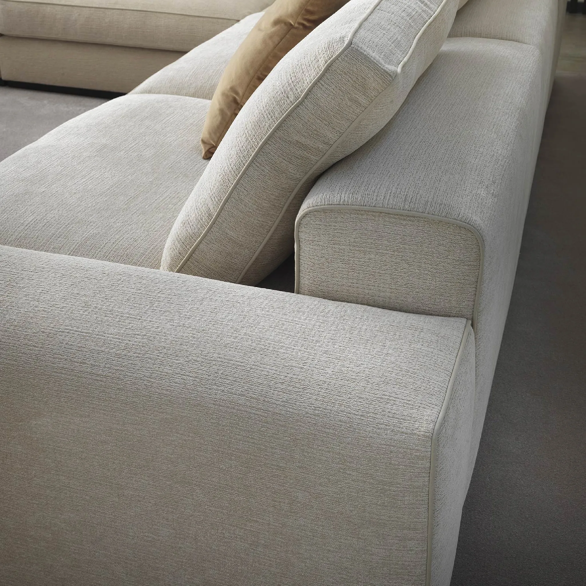 Piped Square Modern Cushion | Marelli Alexander