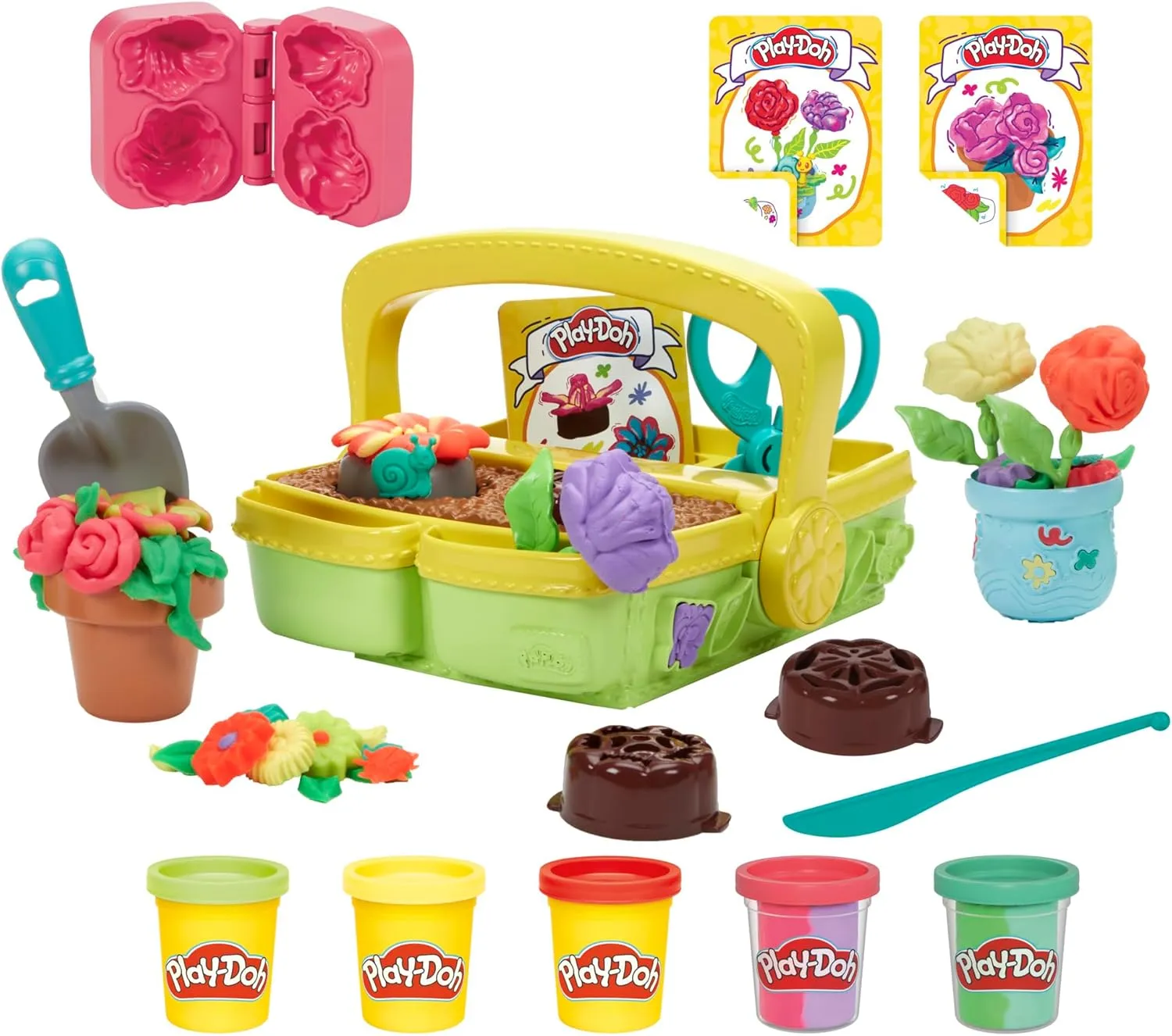 Play-Doh Blooming Flower Garden Toy Playset, Nature Pretend Play, Kids Arts & Crafts Ages 3 