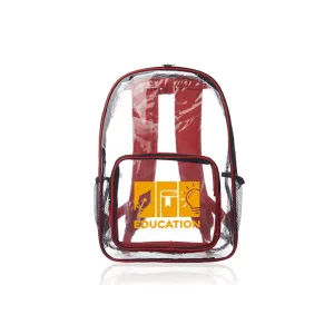 Pocket Clear Plastic Backpacks