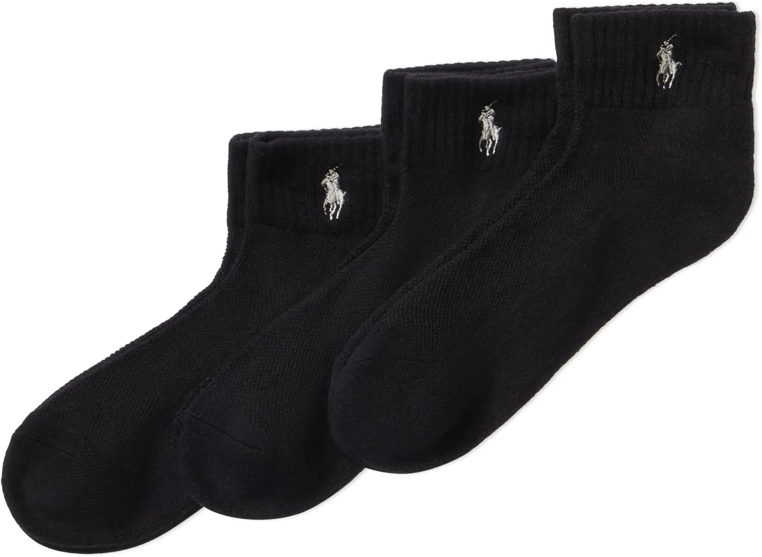 POLO RALPH LAUREN Womens 3PK Monogram Low-Cut Socks