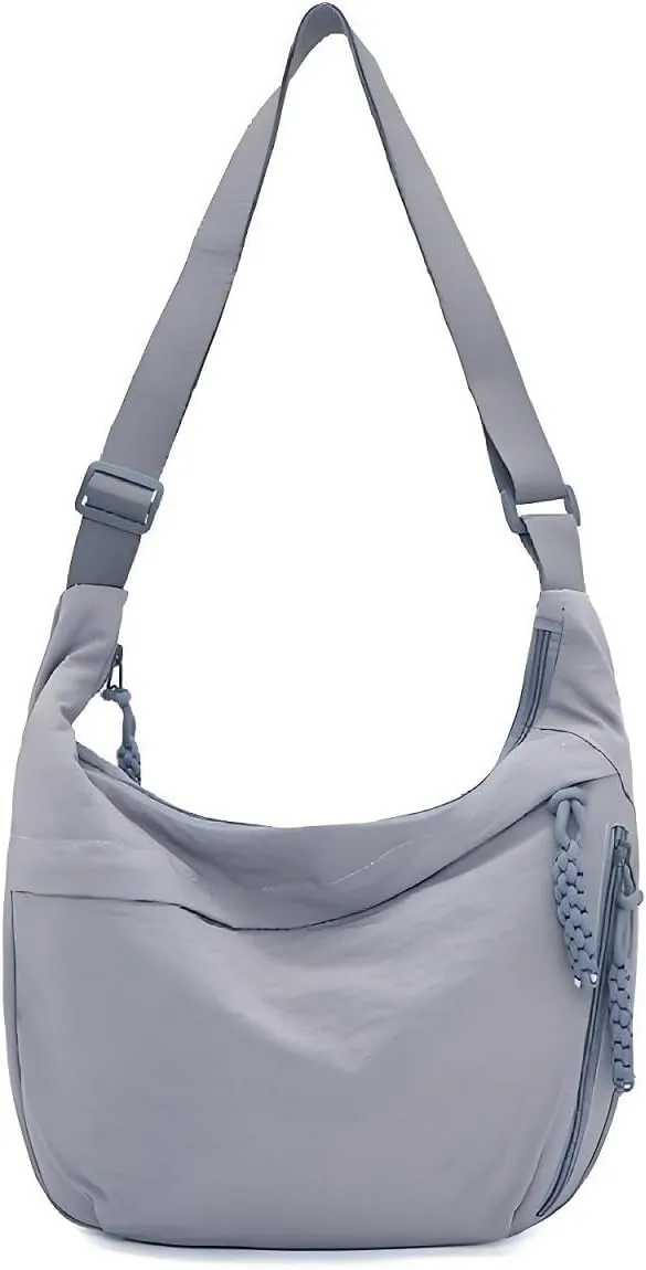 Preferable Crossbody Bag, Fashion Plain Color Nylon Shoulder Bag for Women & men