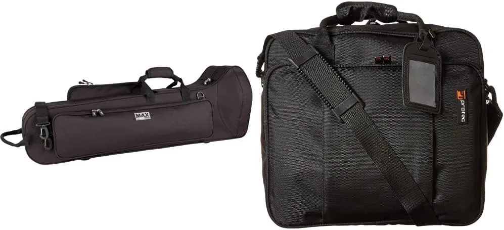 Protec MX306CT Tenor Trombone (F-Trigger or Straight) Case   Protec Tenor Trombone Mute Bag (model M401)
