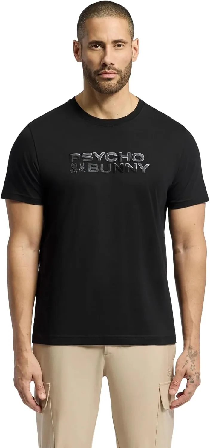 Psycho Bunny Embroidered Graphic Tee - B6U417F200