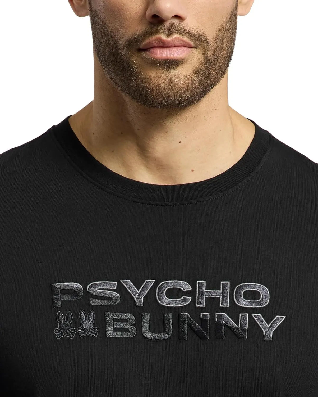 Psycho Bunny Embroidered Graphic Tee - B6U417F200