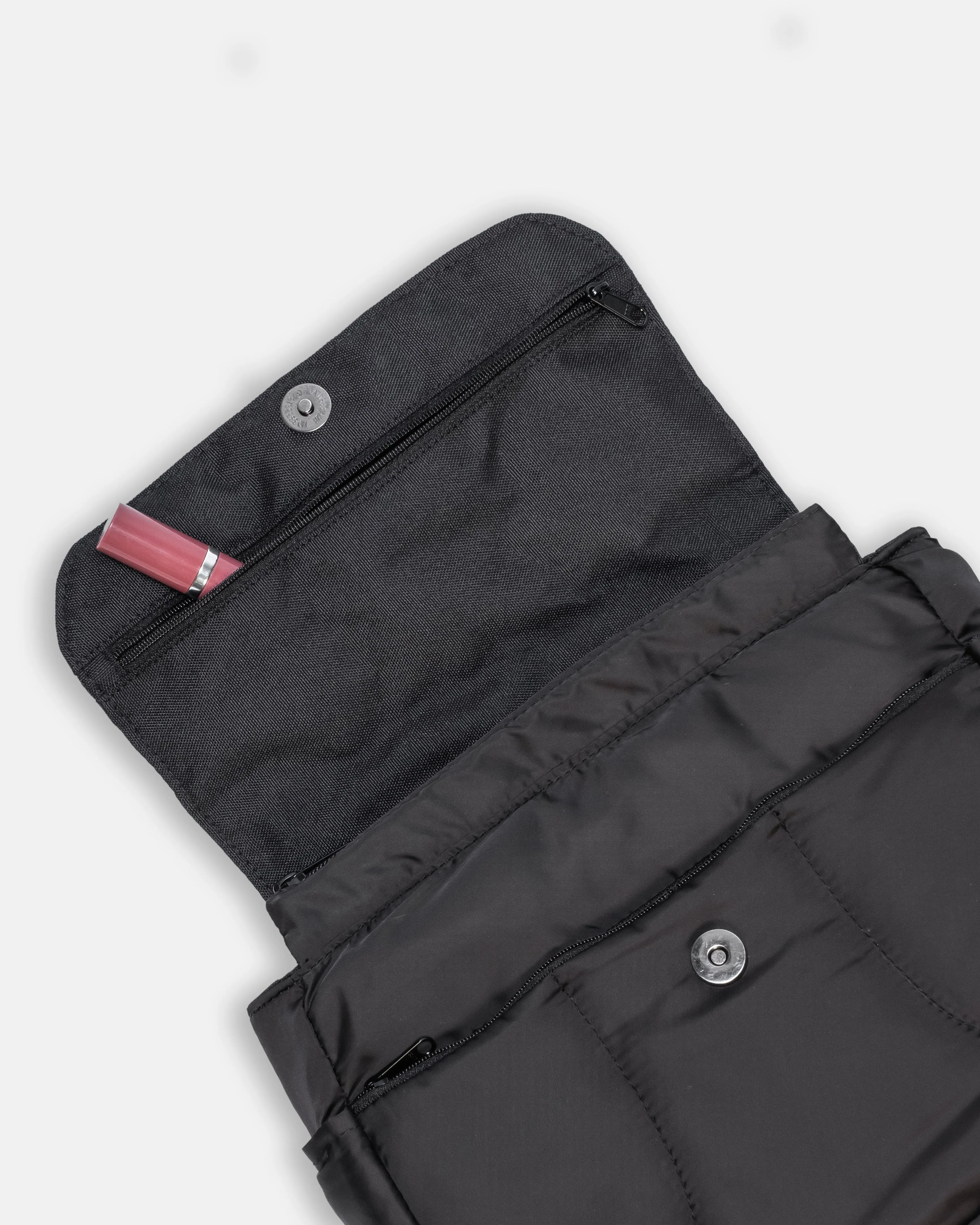 Puffies Black Multi-Carry Crossbody Bag