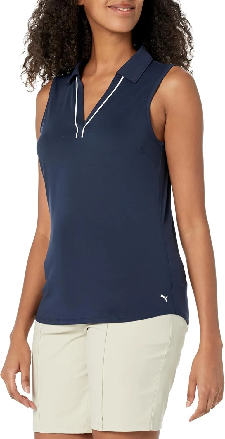PUMA Women's Cloudspun Piped Sl Polo