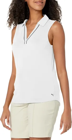 PUMA Women's Cloudspun Piped Sl Polo
