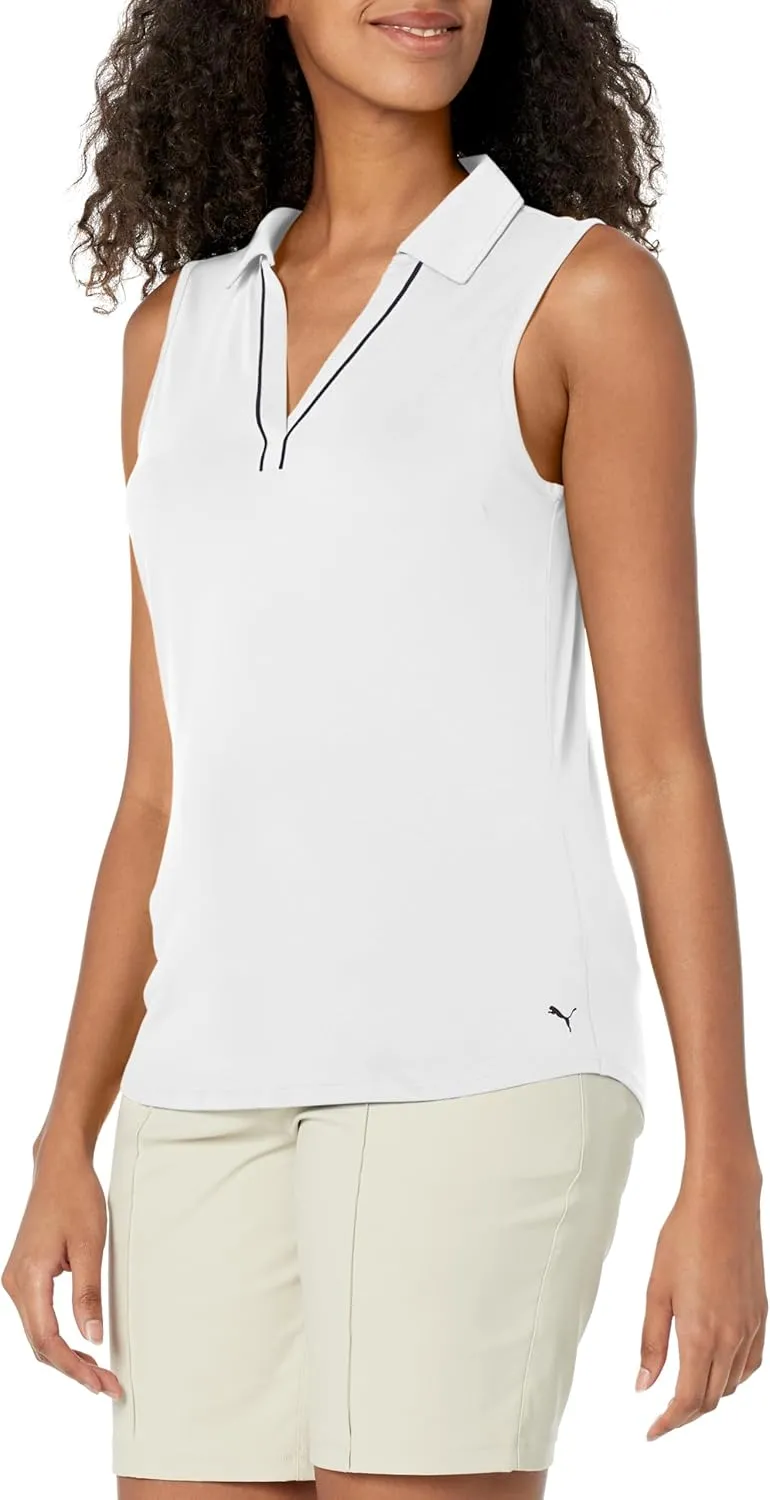 PUMA Women's Cloudspun Piped Sl Polo