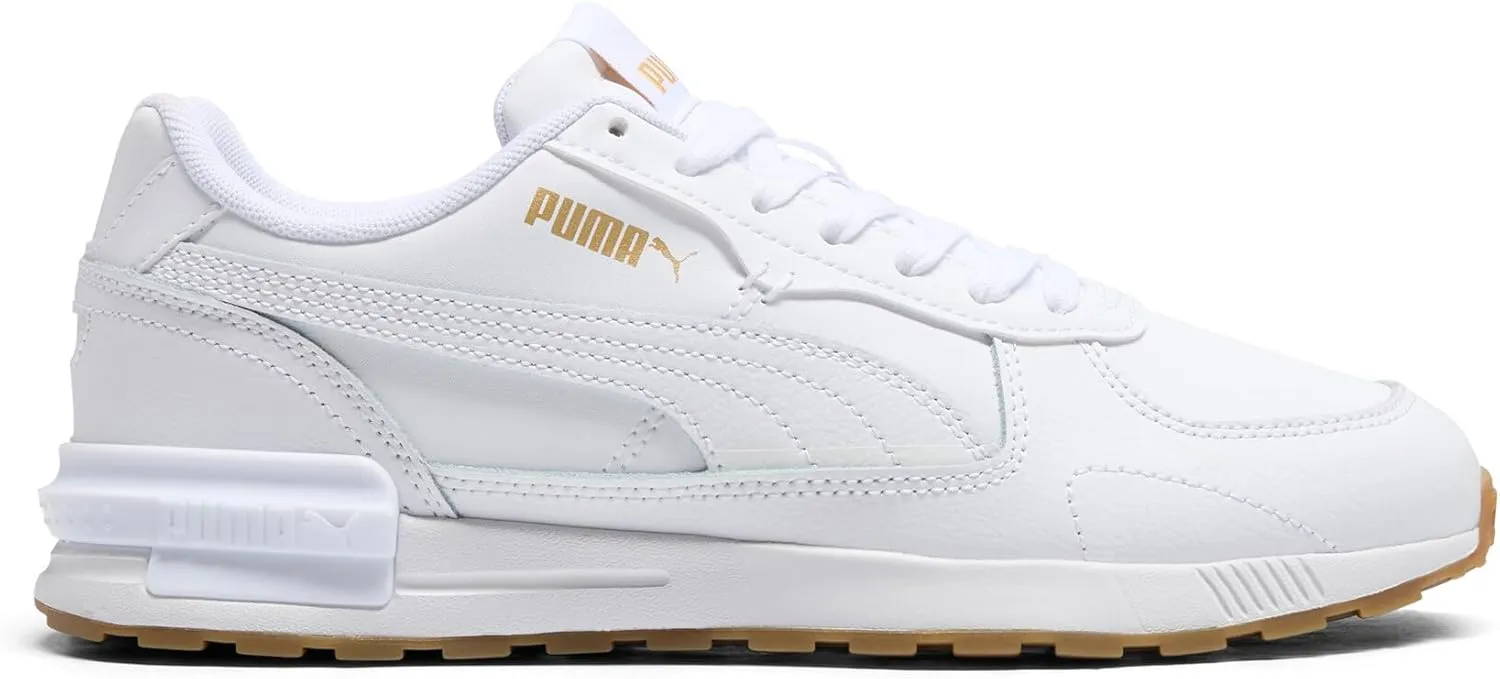 PUMA Women's Graviton Shoes, White-Black-Nimbus Cloud-Glacial Blue-Lotus, 8.5