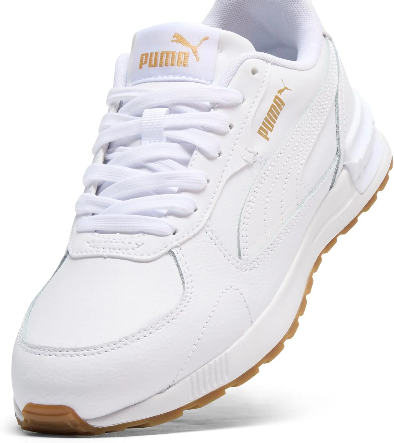 PUMA Women's Graviton Shoes, White-Black-Nimbus Cloud-Glacial Blue-Lotus, 8.5