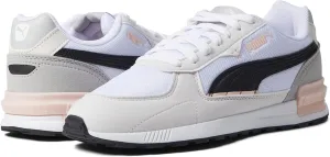 PUMA Women's Graviton Shoes, White-Black-Nimbus Cloud-Glacial Blue-Lotus, 8.5