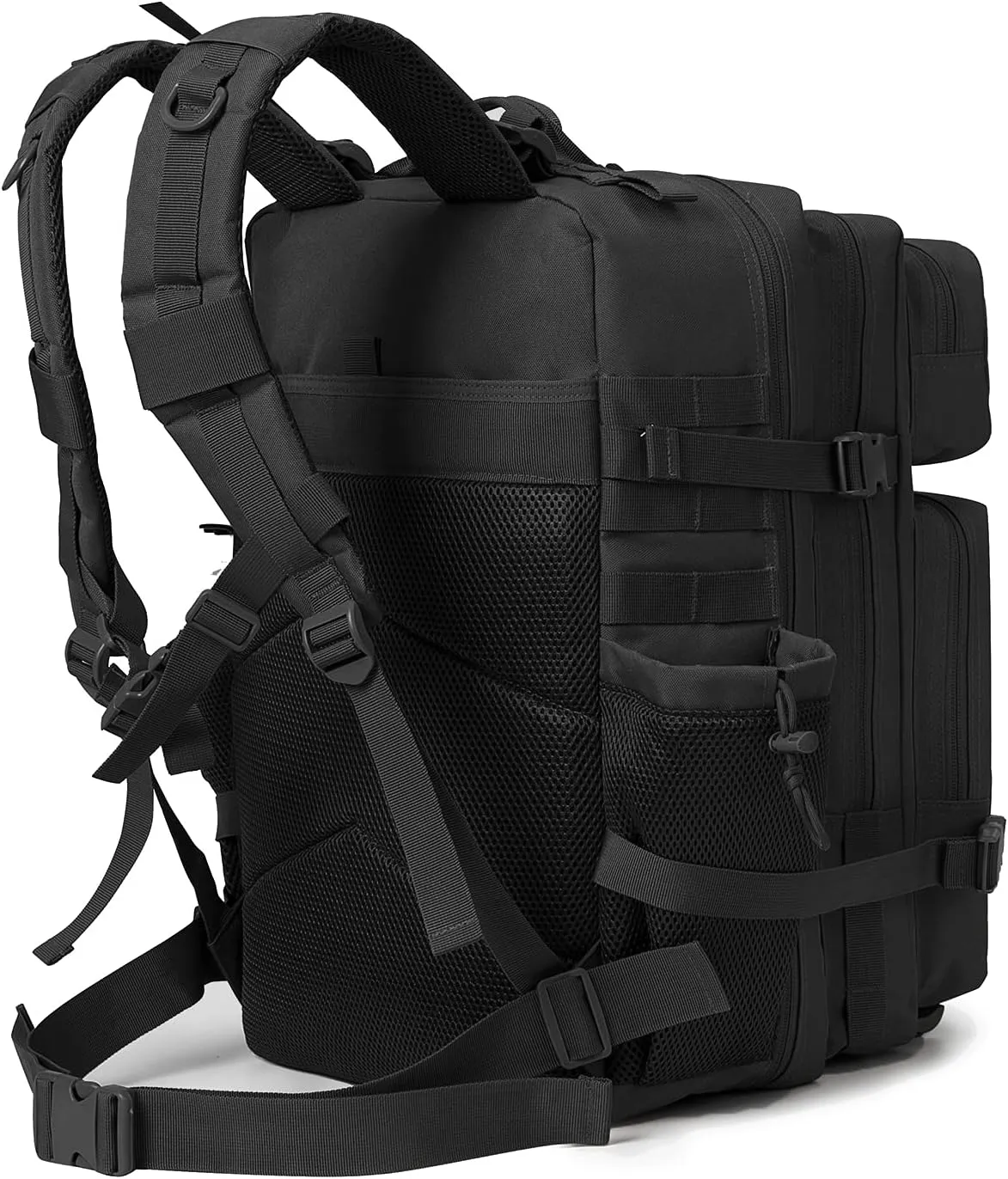 QT&QY 25L/35L/45L Military Tactical Backpack For Men Molle Daypack 3 Day Bug Out Bag Hiking Rucksack With Bottle Holder