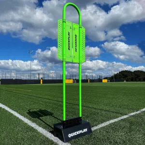 QUICKPLAY Replay Defender & Block System - Adjustable Height Defender with Dual Angle Block Portable Modular Soccer Rebounder