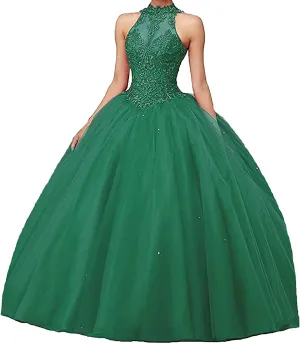 QXMYOO Ball Gown Quinceanera Dresses Sweet 16 Prom Party Princess Dress for Teens