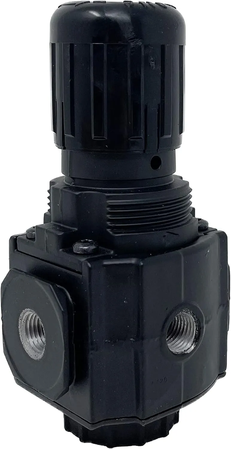 R73G-2AK-RMN : Norgren Excelon R73G Series, 1/4 PTF Ports, knob Adjustment, Relieving Pressure Regulator, Without Gauge, 5 to 15