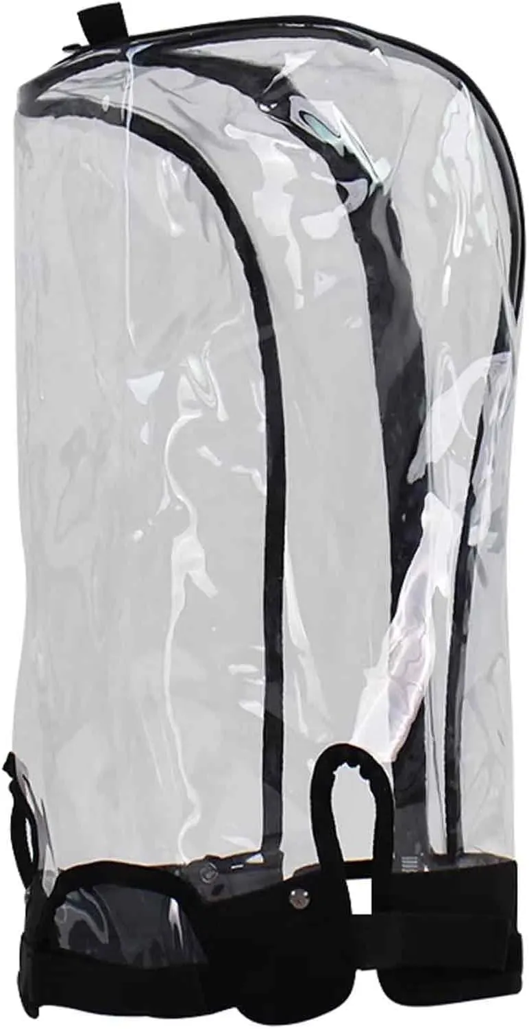 Rain Wedge Golf Bag Cover, Golf Bag Covers for Travel, PVC High-Transparency Material, Waterproof Zipper Process, Suitable for 8.5 to 9.5-inch Golf Bags