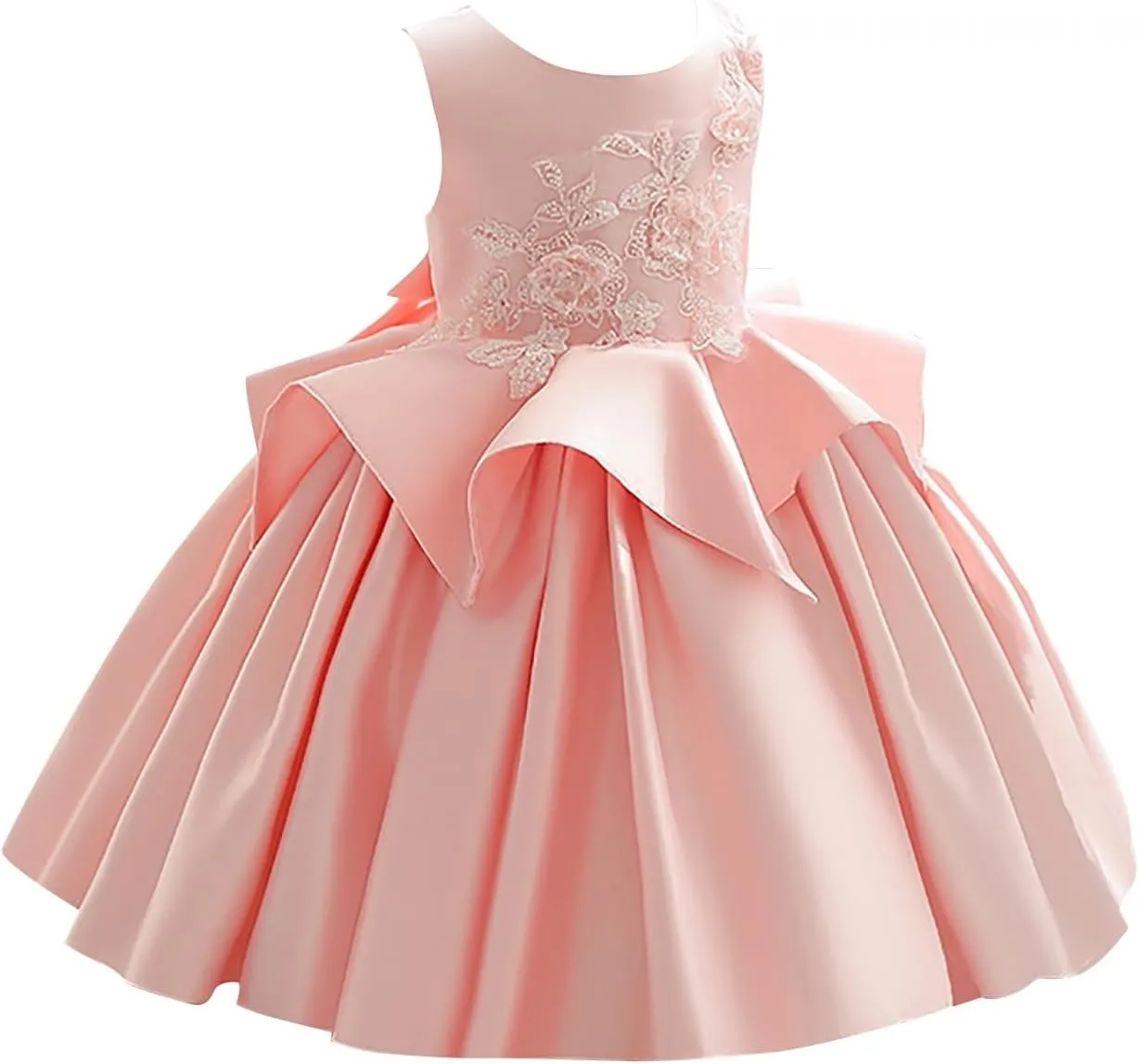 Rainbow Dress for Toddler Girls Easter Spring Lace Tulle Mesh Gril Summer Dress Flower Party Dance Dresses