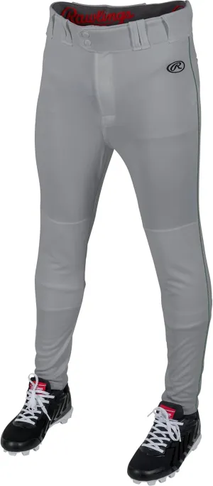 Rawlings Boys' Launch Series Baseball Pants | Tapered Jogger Fit | Youth Sizes | Piped | Multiple Colors