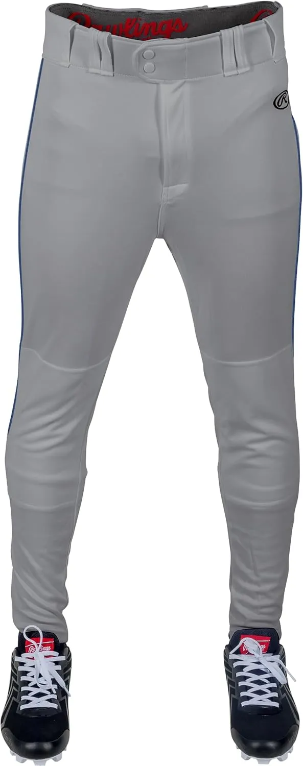 Rawlings Boys' Launch Series Baseball Pants | Tapered Jogger Fit | Youth Sizes | Piped | Multiple Colors