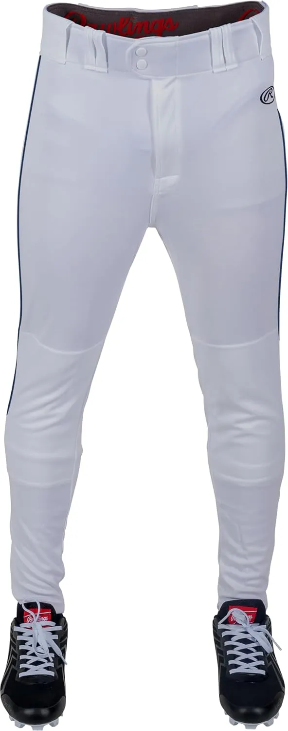 Rawlings Boys' Launch Series Baseball Pants | Tapered Jogger Fit | Youth Sizes | Piped | Multiple Colors