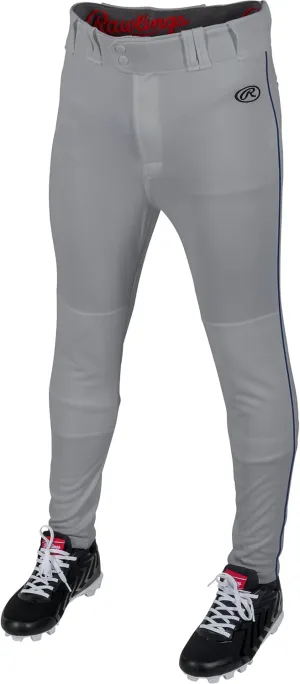 Rawlings Boys' Launch Series Baseball Pants | Tapered Jogger Fit | Youth Sizes | Piped | Multiple Colors
