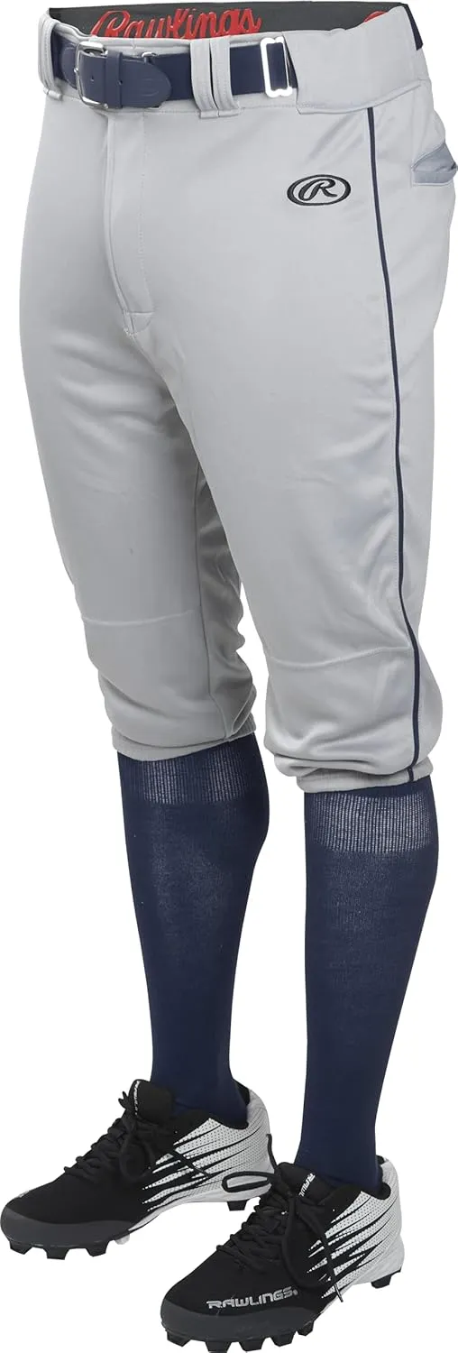 Rawlings | Launch Series Baseball Pants | Knicker Fit | Youth Sizes | Piped | Multiple Colors