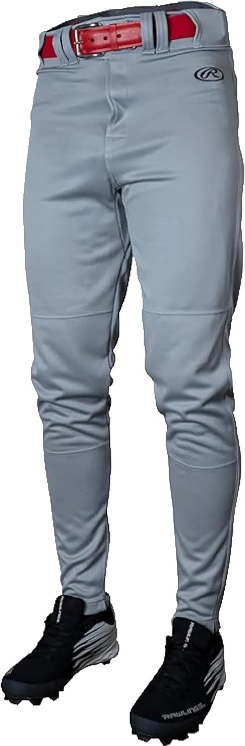 Rawlings Men's Launch Series Baseball Pant | Jogger Fit | Adult Sizes | Solid & Piped Options