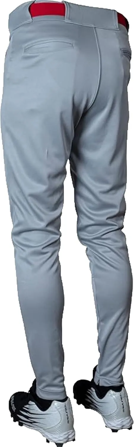Rawlings Men's Launch Series Baseball Pant | Jogger Fit | Adult Sizes | Solid & Piped Options