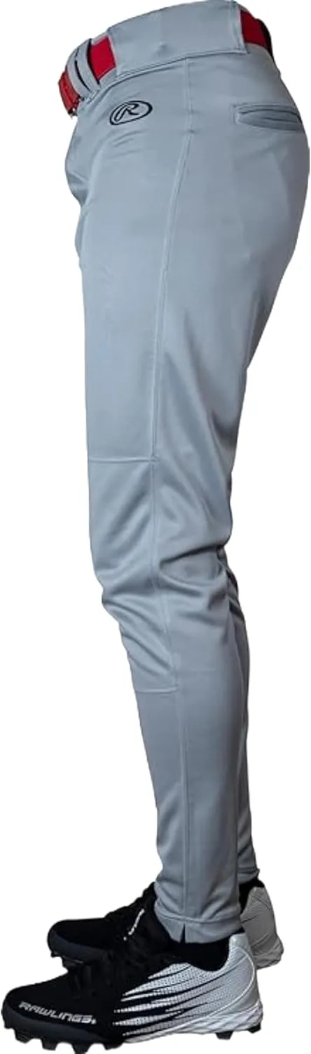 Rawlings Men's Launch Series Baseball Pant | Jogger Fit | Adult Sizes | Solid & Piped Options
