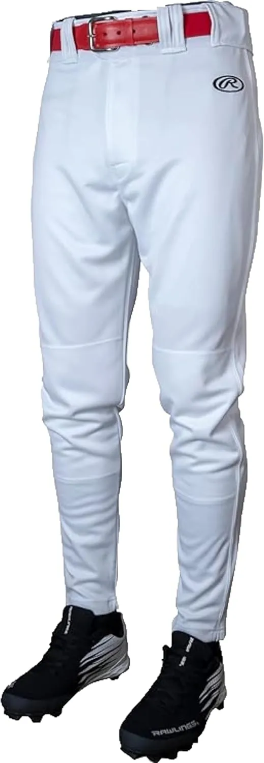 Rawlings Men's Launch Series Baseball Pant | Jogger Fit | Adult Sizes | Solid & Piped Options