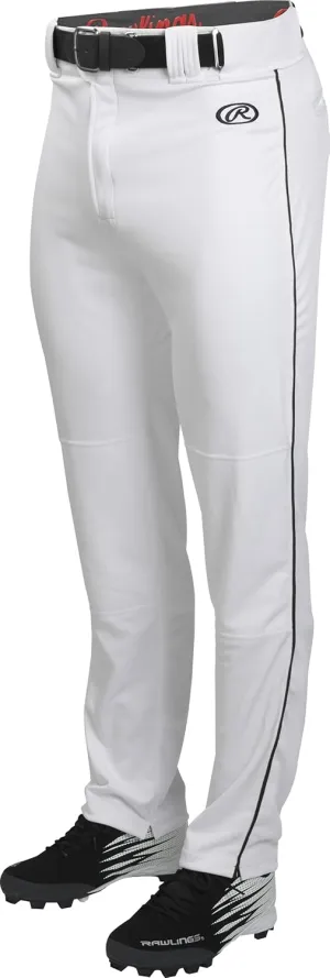 Rawlings Men's Launch Series Baseball Pants | Full Length Semi-Relaxed Fit | Adult Sizes | Piped | Multiple Colors