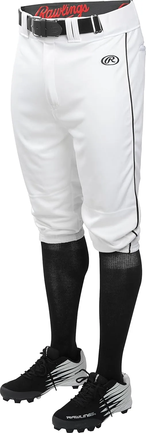 Rawlings Men's Launch Series Baseball Pants | Knicker Fit | Adult Sizes | Piped | Multiple Colors