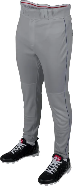 Rawlings Men's PRO 150 Series Baseball Pants | Tapered Jogger Fit | Adult Sizes | Piped | Multiple Colors
