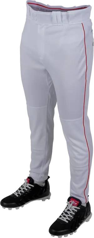 Rawlings Men's PRO 150 Series Baseball Pants | Tapered Jogger Fit | Adult Sizes | Piped | Multiple Colors