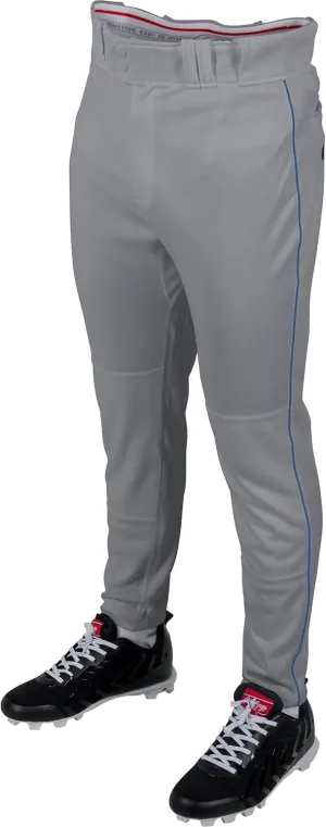 Rawlings Men's PRO 150 Series Baseball Pants | Tapered Jogger Fit | Adult Sizes | Piped | Multiple Colors