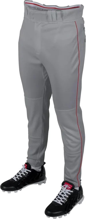 Rawlings Men's PRO 150 Series Baseball Pants | Tapered Jogger Fit | Adult Sizes | Piped | Multiple Colors