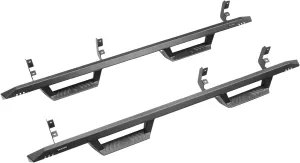 RealTruck EpYx Steps for Silverado/Sierra | Cab Length, Steel, Textured Black | EXC19CC-TX | Fits 2019-2024 Chevrolet Silverado/GMC Sierra 1500, 2020-2021 2500/3500 Crew Cab, Gas/Diesel