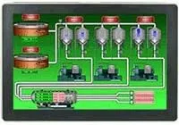 Red Lion Controls/N-Tron G12S1100 12inch Outdoor Screen, Graphite 12" Modular HMI, Dual ETHERNET, Outdoor