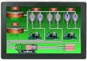 Red Lion Controls/N-Tron G12S1100 12inch Outdoor Screen, Graphite 12" Modular HMI, Dual ETHERNET, Outdoor