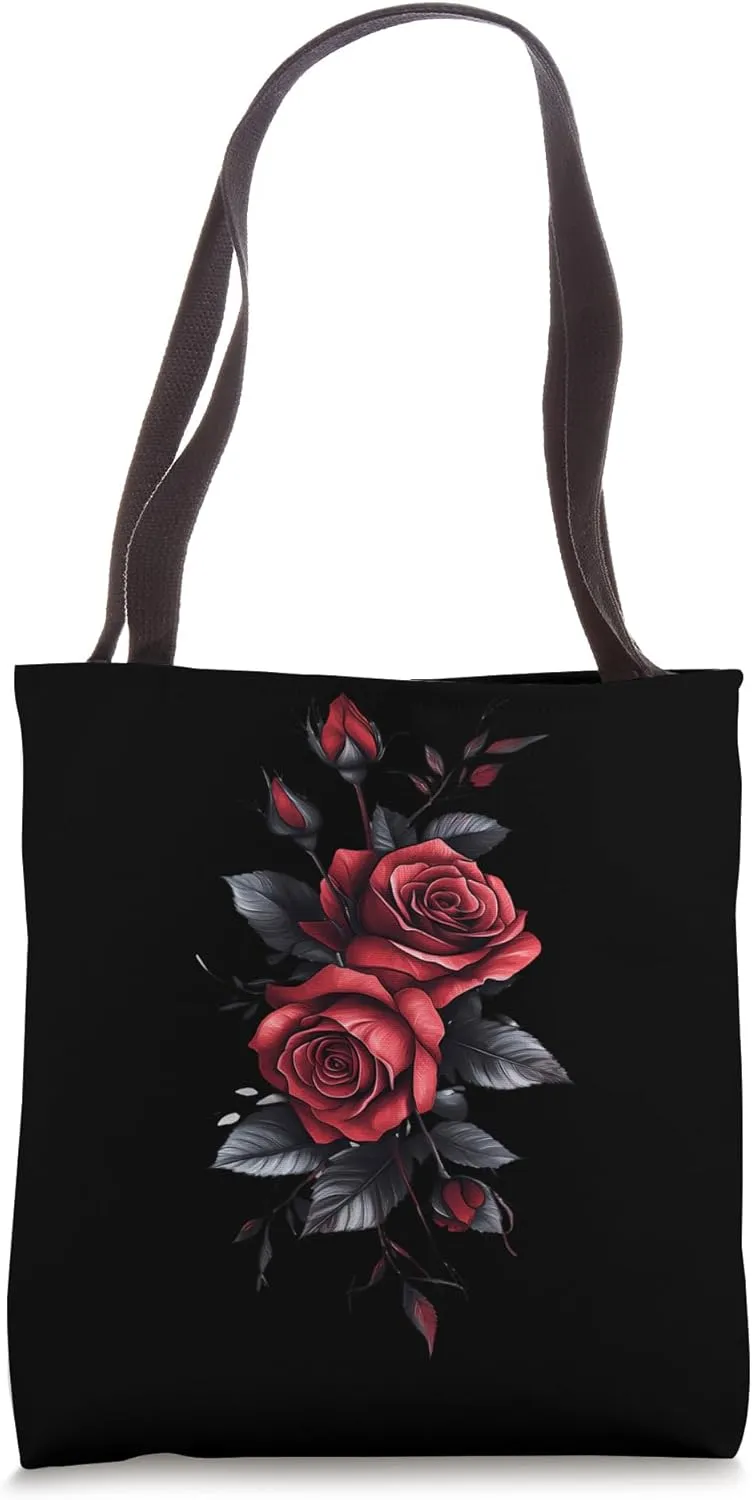 Red Rose Flower Botanist Garden Gardening Flower Rose Tote Bag
